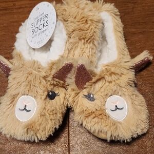 Cute Llama Slipper Socks with Grippers